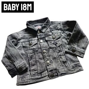 New Wonder Nation Denim Jean Jacket Grey Acid Wash Fall Winter Classic Baby 18m